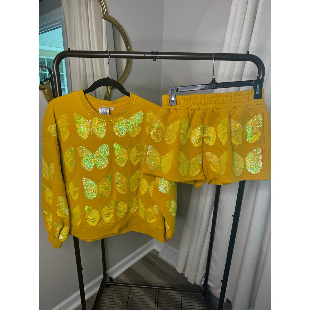 Queen of Sparkles Butterfly Sequin Set size XS/S - Picture 3 of 7